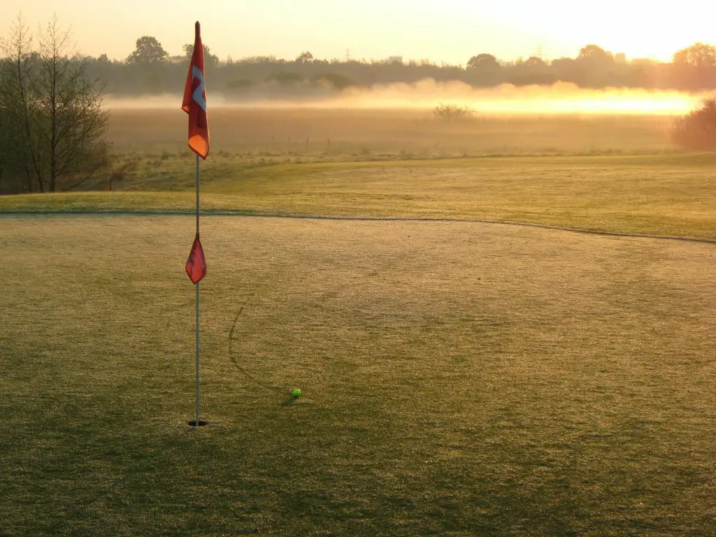 morning on a golf course